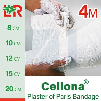 Cellona® Plaster of Paris Bandage/ Целлона гипсовый бинт от компании Lohmann & Rauscher (L&R)/ Ломанн и Раушер; Все размеры; длина: 4 м; 5 шт/уп