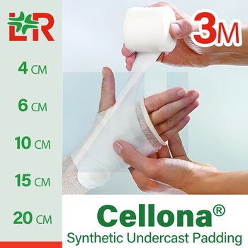 Cellona® Synthetic Undercast Padding/ Целлона синтетическая гипоаллергенная подкладка (вата) под гипс от компании Lohmann & Rauscher (L&R)/ Ломанн и Раушер; ширина: 4-20 см; длина: 3 м; рулон