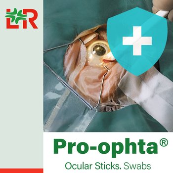 Pro-ophta® Ocular Sticks/ Про-офта стерильные гипоалергенные палочки для глаз от компании Lohmann & Rauscher (L&R)/ Ломанн и Раушер; 5х64 мм; (20 уп х 20 шт/уп) 400 шт