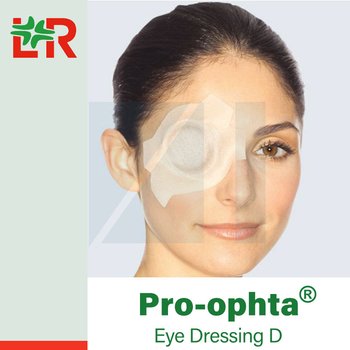 Pro-ophta® Dressing type D/ Про-офта стерильные глазные повязки тип D с непрозрачным диском от компании Lohmann & Rauscher (L&R)/ Ломанн и Раушер; 7,2х10 см; 50 шт/уп