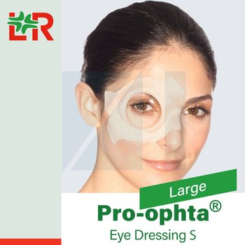 Pro-ophta® Dressing type S/ Про-офта нестерильные глазные повязки тип S с прозрачным диском от компании Lohmann & Rauscher (L&R)/ Ломанн и Раушер; 7,8х11,4 см; 120 шт/уп